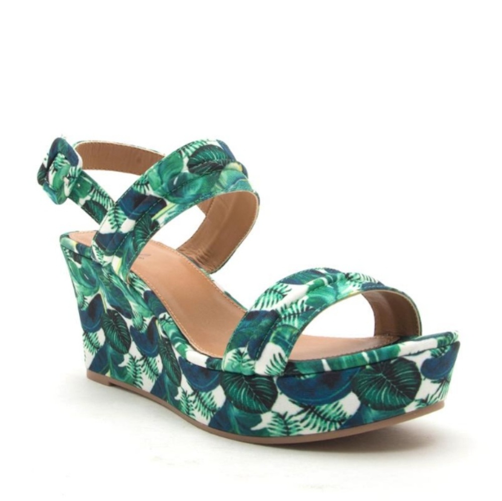 New Palms Ankle Strap Wedge Sandals various sizes